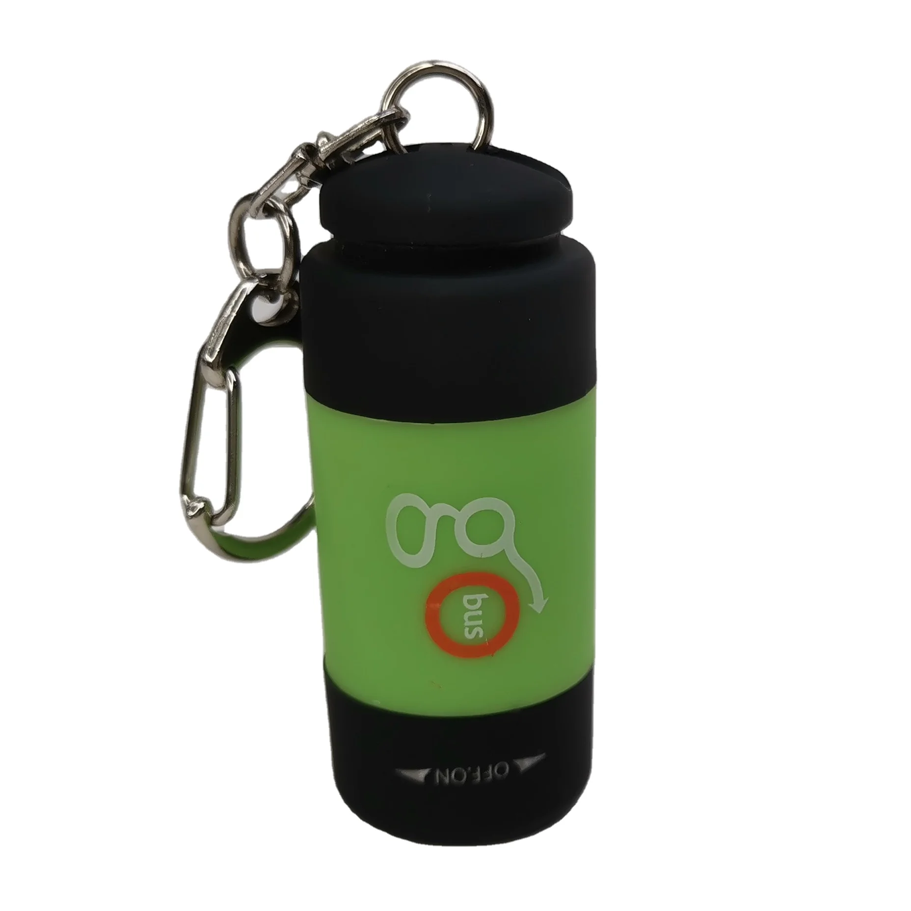 Детский домашний пластиковый портативный фонарик USB Перезаряжаемый мини-фонарик светодиодный светильник брелок