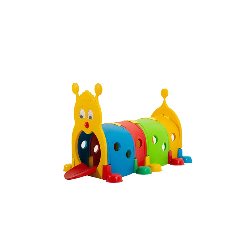 High quality kindergarten item outdoor/indoor children playground games kids plastic tunnel toys for sale