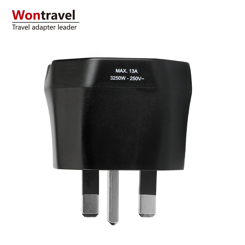 Евро в Великобритании 3 булавки Plug AC универсальный адаптер конвертер Европейский 250 В 13A путешествия