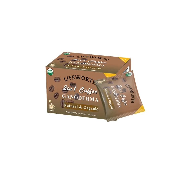 Lifeworth lingzhi ganoderma mushroom instant coffee powder