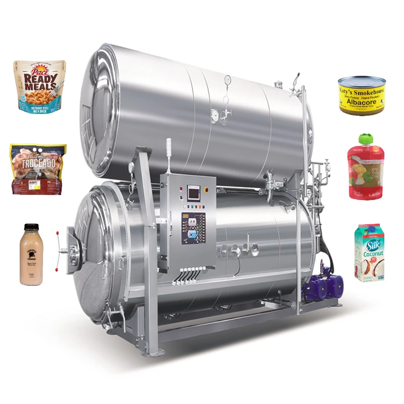 autoclave sterilization machine for glass canned food jars sterilize retort