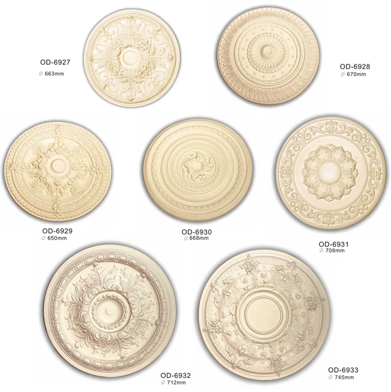 
40 inch top grade deluxe ornamental floral design round ceiling rosette polyurethane ceiling medallion 