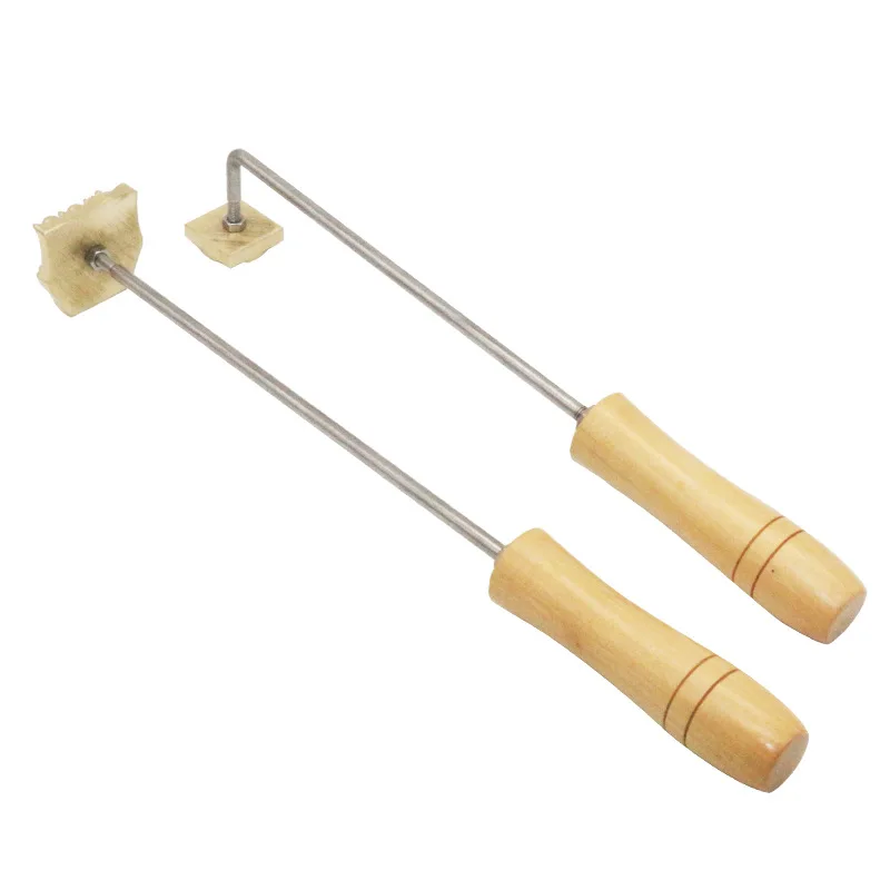 High Quality Customized Iron Breads Custom Cake Logo Wooden Handle Bread Stamp Baking