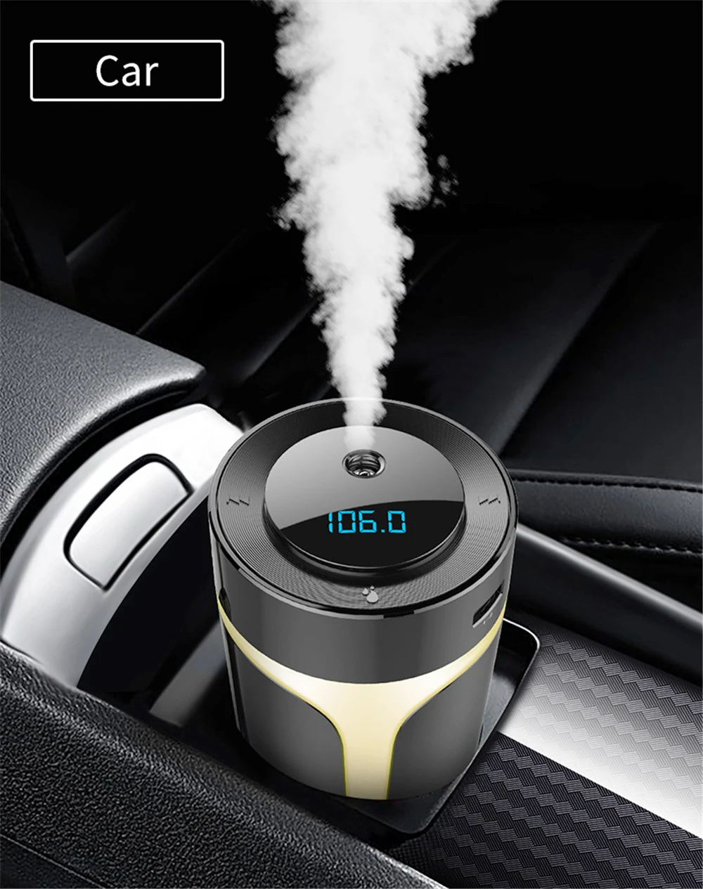 Selling Car Air Humidifier Portable Bluetoths Handsfree Usb Mp3 Player Air Freshener Car Charger Essential Oil Diffuser Purifier
