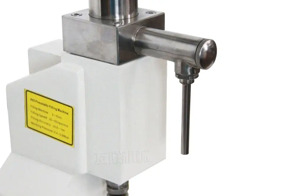A02 Pneumatic 5-50ml Filler Machine Honey Jar Paste Sauce Shampoo Lotion Cream Bottle Filling Machine