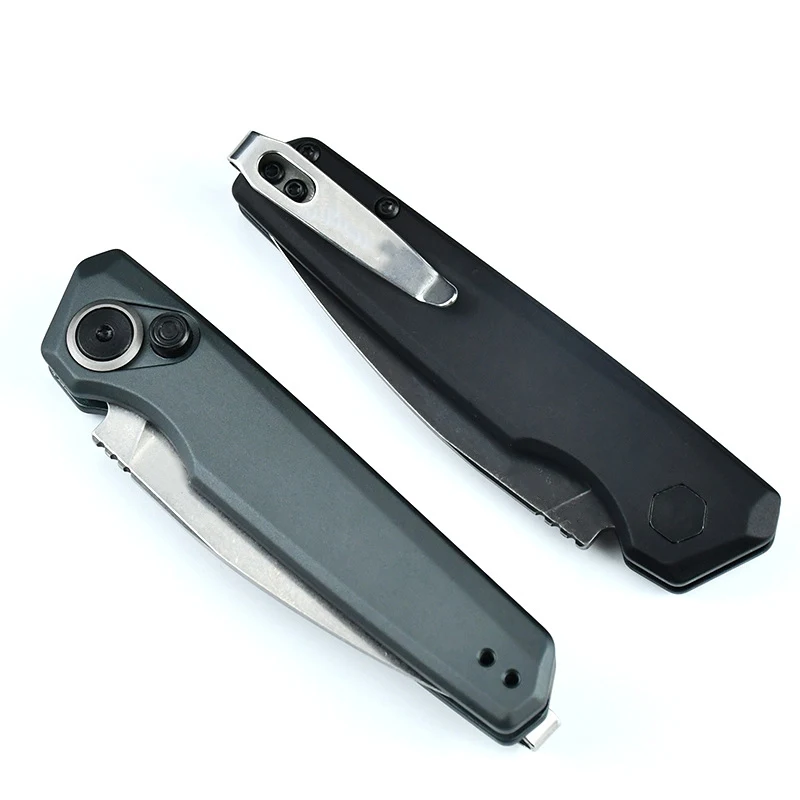 CPM-154 steel EDC pocket knife 7551 survival knife with 6061 Aviation Aluminum Handle lightweight folding knife
