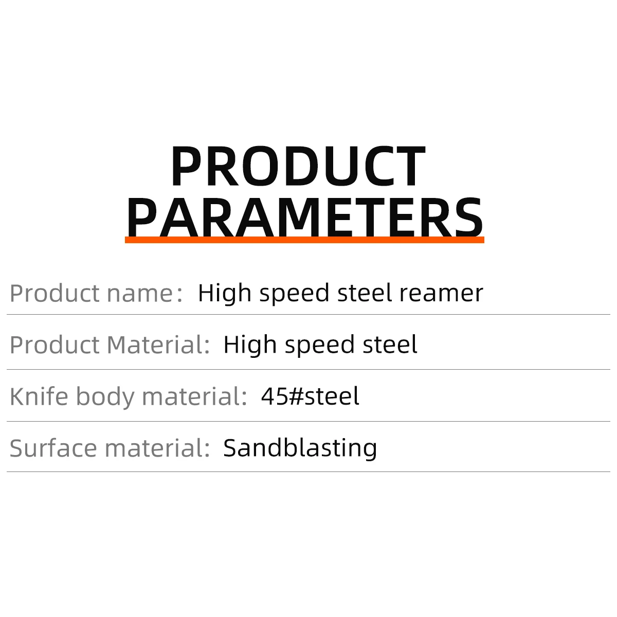 HRSK custom size hardware precision reamer metal hand reamer hss high speed steel hole straight reamer