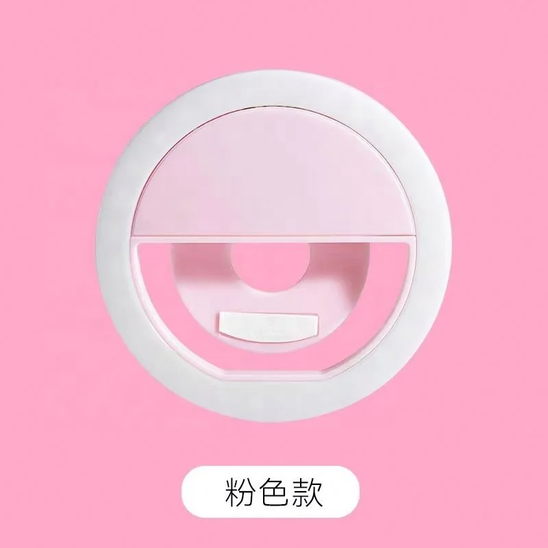 2024 Mobile Phone Fill Light Ring Self-Timer Lamp Charging Clip Flashing. Light Lamp RK12 Beauty Anchor Live Light