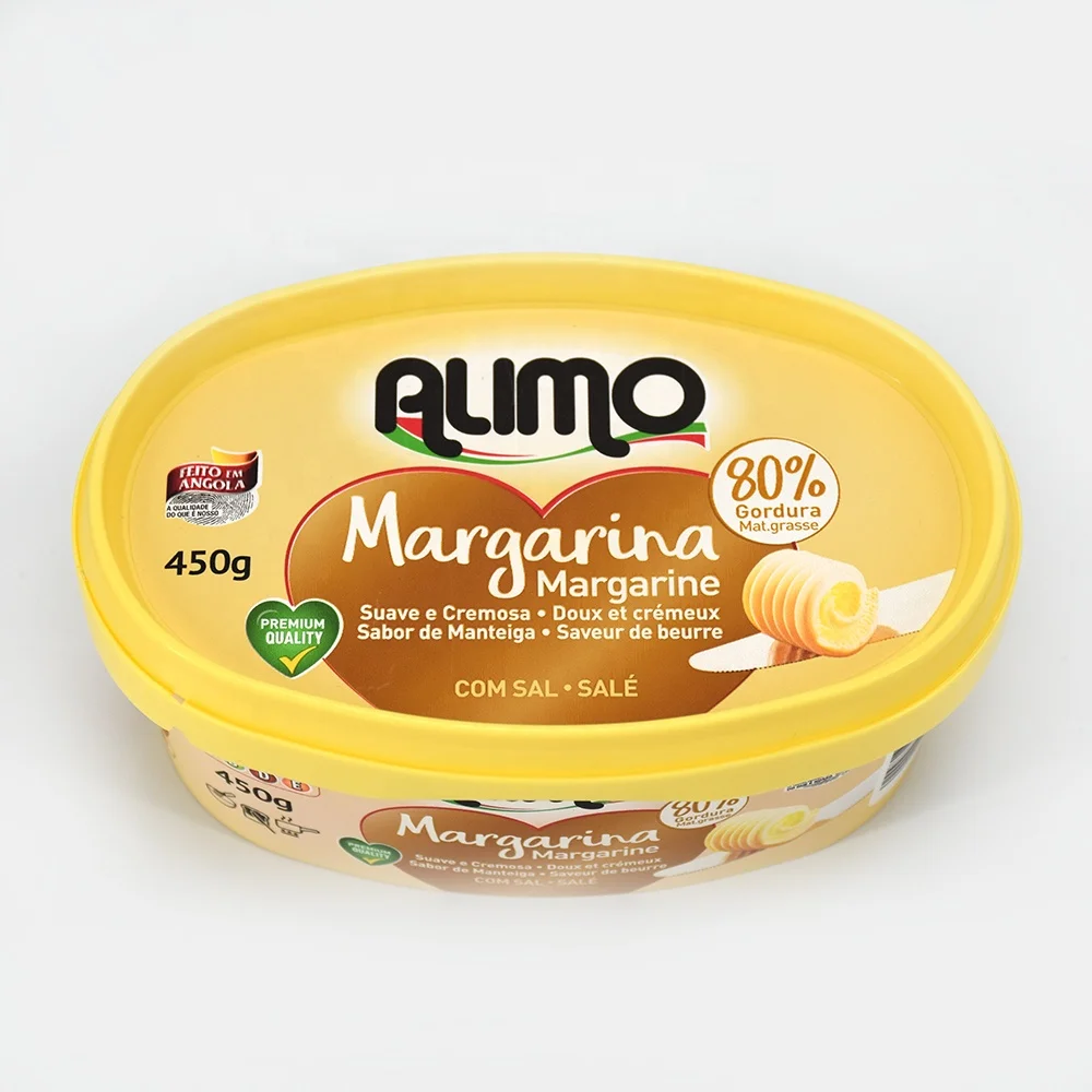 IML plastic cup container with lid for butter packing