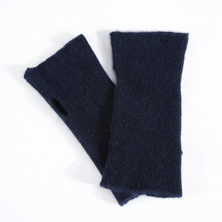 
Wholesale Price 100% Cashmere Lady Half Finger Gloves 