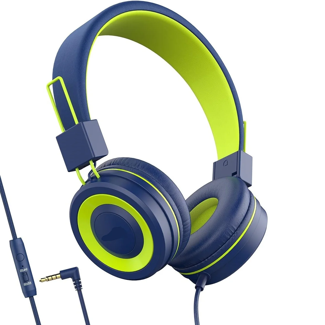 Kids Wireless Headphones with Microphone On-Ear Comfortable 90 degrees swiveling Protein Earpads
