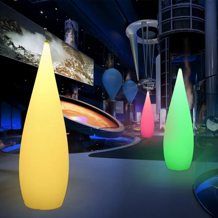 LED Floor lamp RGB water drop outdoor lights 16 colors changeable for holiday decorative lights  Shuttle shape hot selling