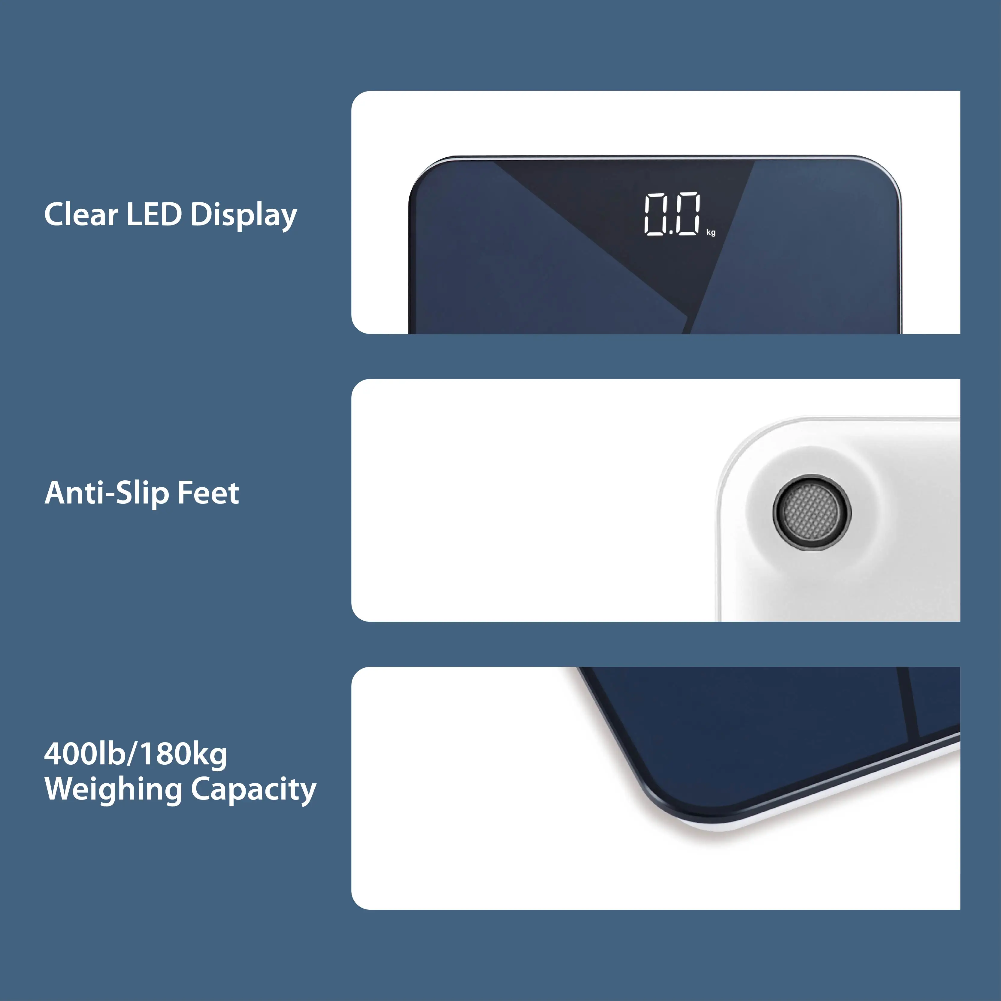 ITO Coating Digital Bathroom Scales, Smart Scale for Body Weight Analog Composition Measurements, Smart Body Fa Scalet