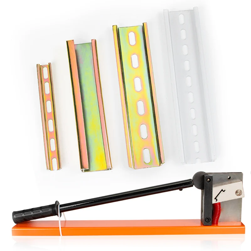 CHFRPU high-quality DIN rail 35MM wide 7.5MM high 1m or 2m long hole alumina rail fixed hole industrial steel DIN rail