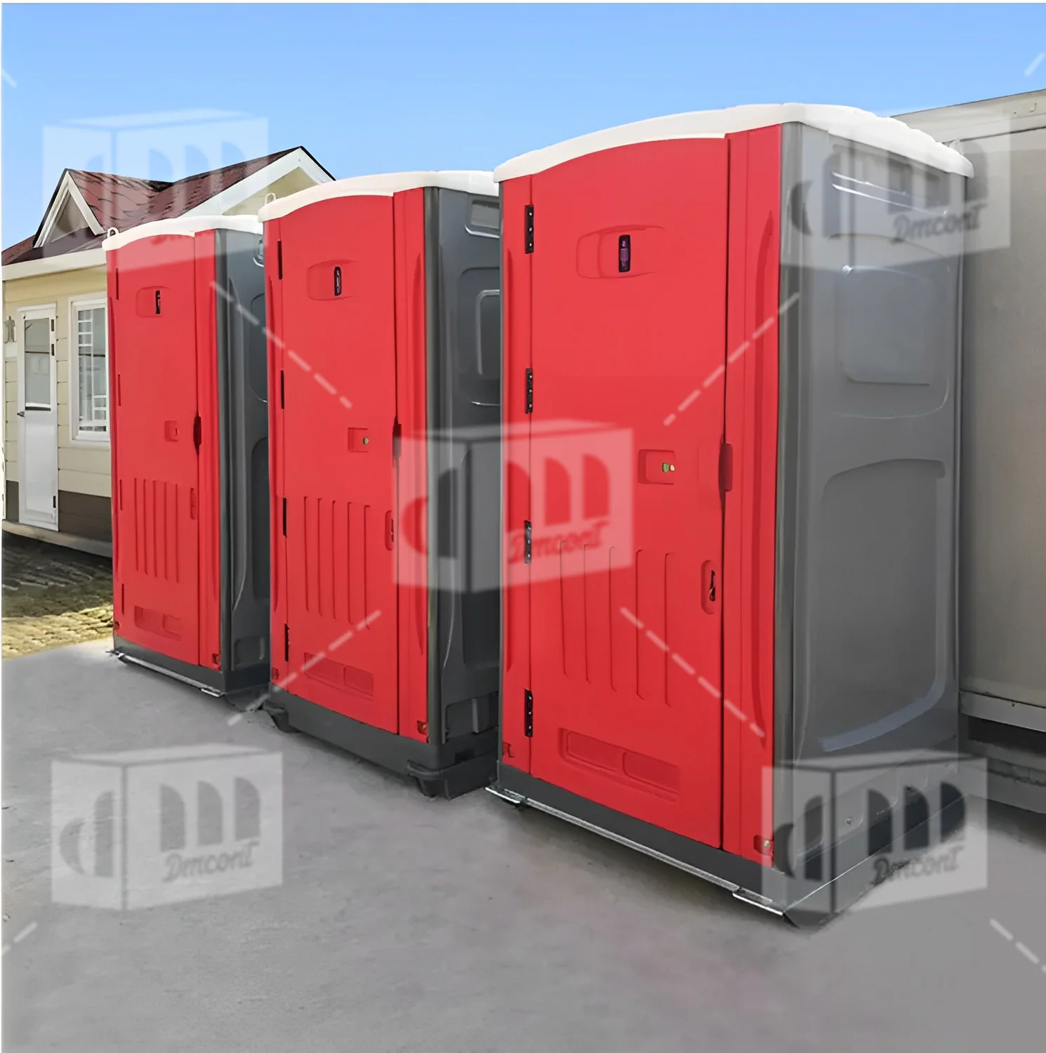 Dreammaker Hdpe Plastic Mobile Shower Toilet Portable Porta Potty Cabin Bathroom Toilet Wc Public Park Restroom Manufacturers