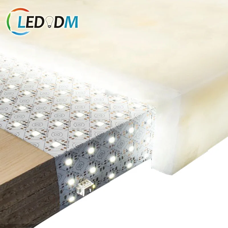 Paper Thin LED Light Sheets SMD 2835 Dual CCT Flexible LED Backlight Sheet Cuttable With ETL CE ROHS Approved