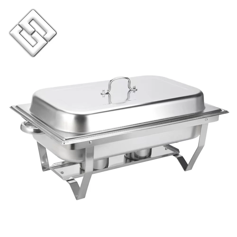 Stainless Steel turkey electric round rectangular chafing dishes buffet set hot food warmer