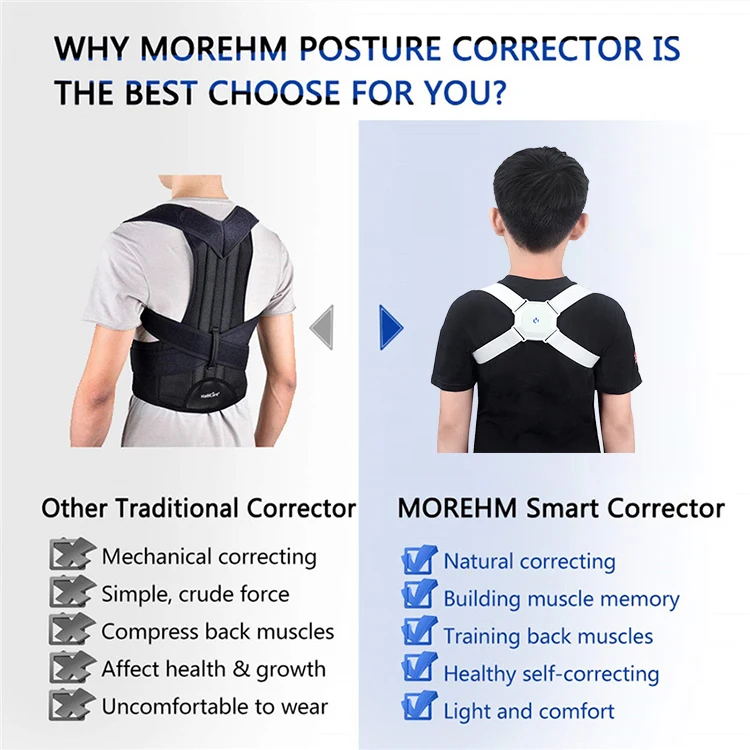 
Good Quality Adjustable Smart Vibrating Electronic Posture Corrector 