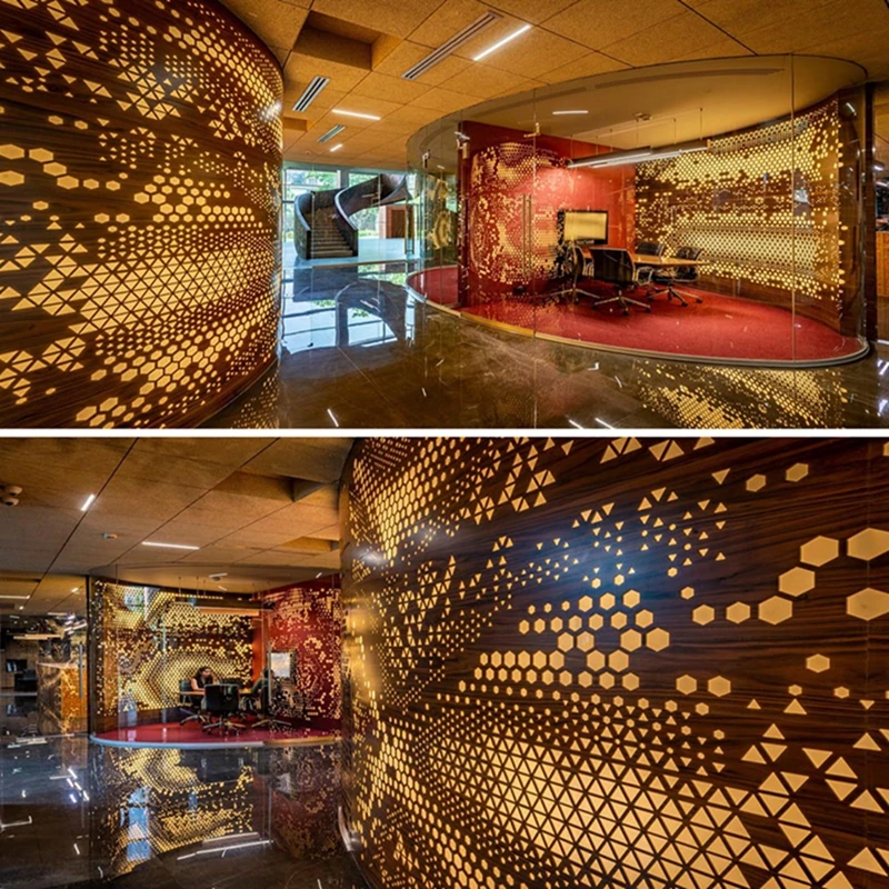 Building material aluminum exterior wall decoration perforated panel facade