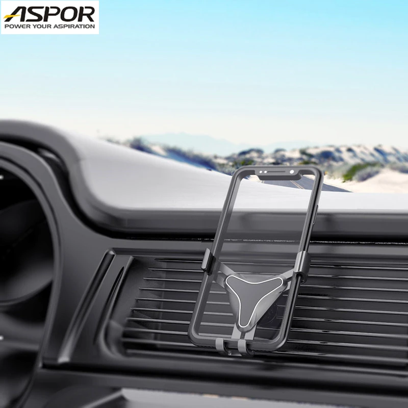 ASPOR Gravity Sensing Silicone Antiskid 360 Degrees Rotations Car Holder