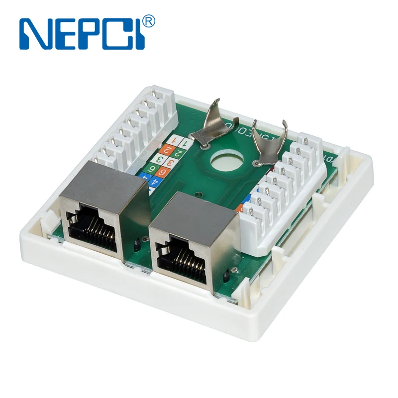 Китайский NEPCI STP CAT6 RJ45 внешний разъем экранированный двойной CAT5E