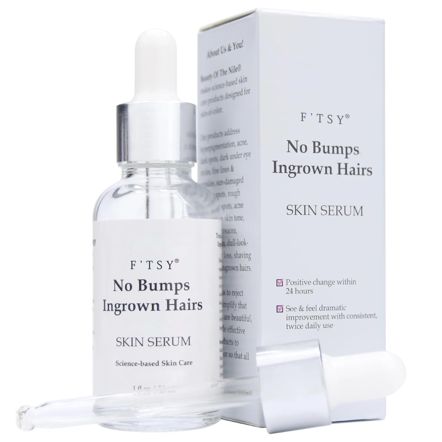 Private Label No Bumps Ingrown Hairs Serum Eliminates Shaving Bumps Razor Burn Dark Spots Ingrown Hair Serum