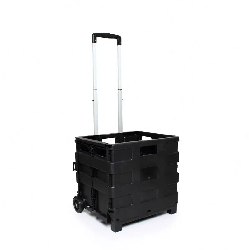 Color custom shopping cart Space saving shopping cart with wheels