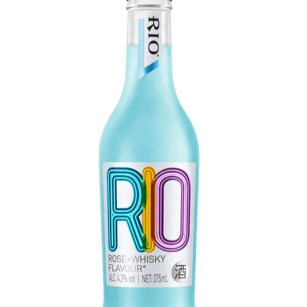 Коктейльные напитки RIO, Классическая серия, бутылки со вкусом виски синей розы, для сбора бара, праздника, семейного ужина, друзей, 275 мл