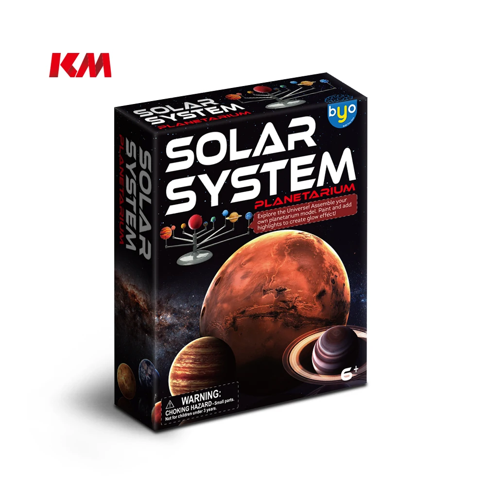 hot selling solar system assorted planet mold colour pigment planet tarium instruction book