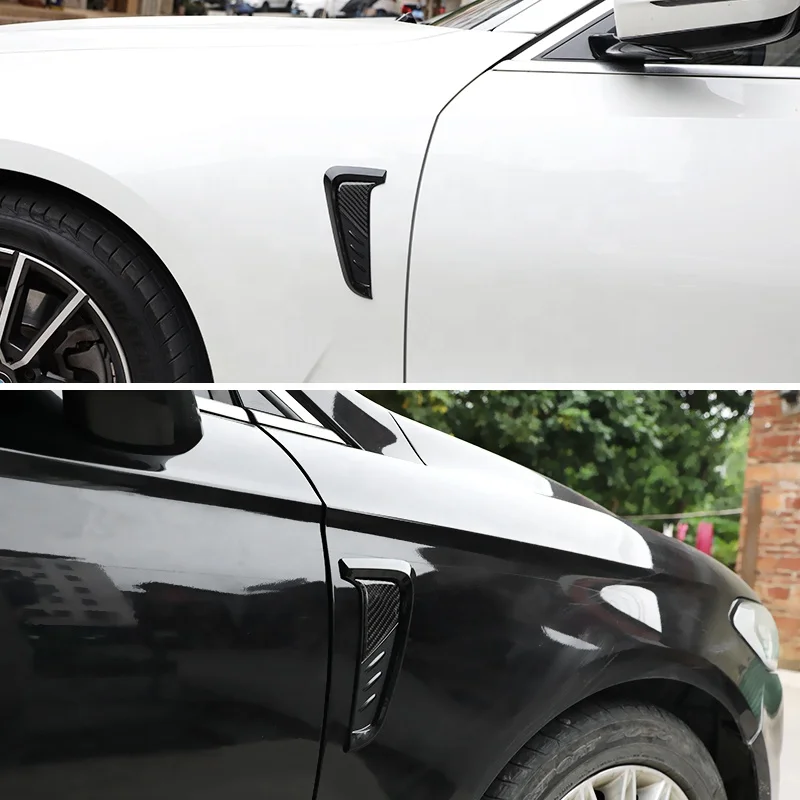 Factory Custom Logo Fender Decorative Stickers Carbon Fiber Fender Trims Car Side Vent Fender Stickers