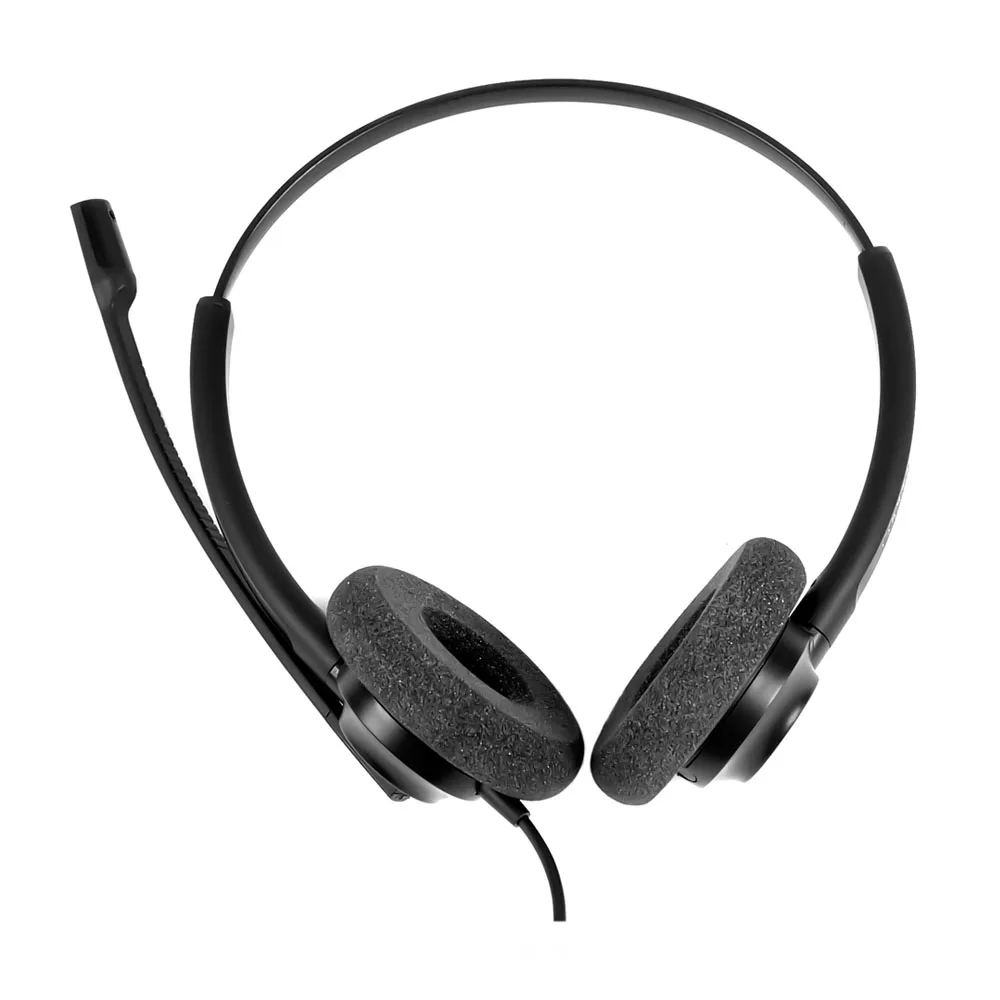 OEM Callcenter Headsets Noise Canceling Universal Communication Call Center Headset Headphone With Mic Wired USB Connector