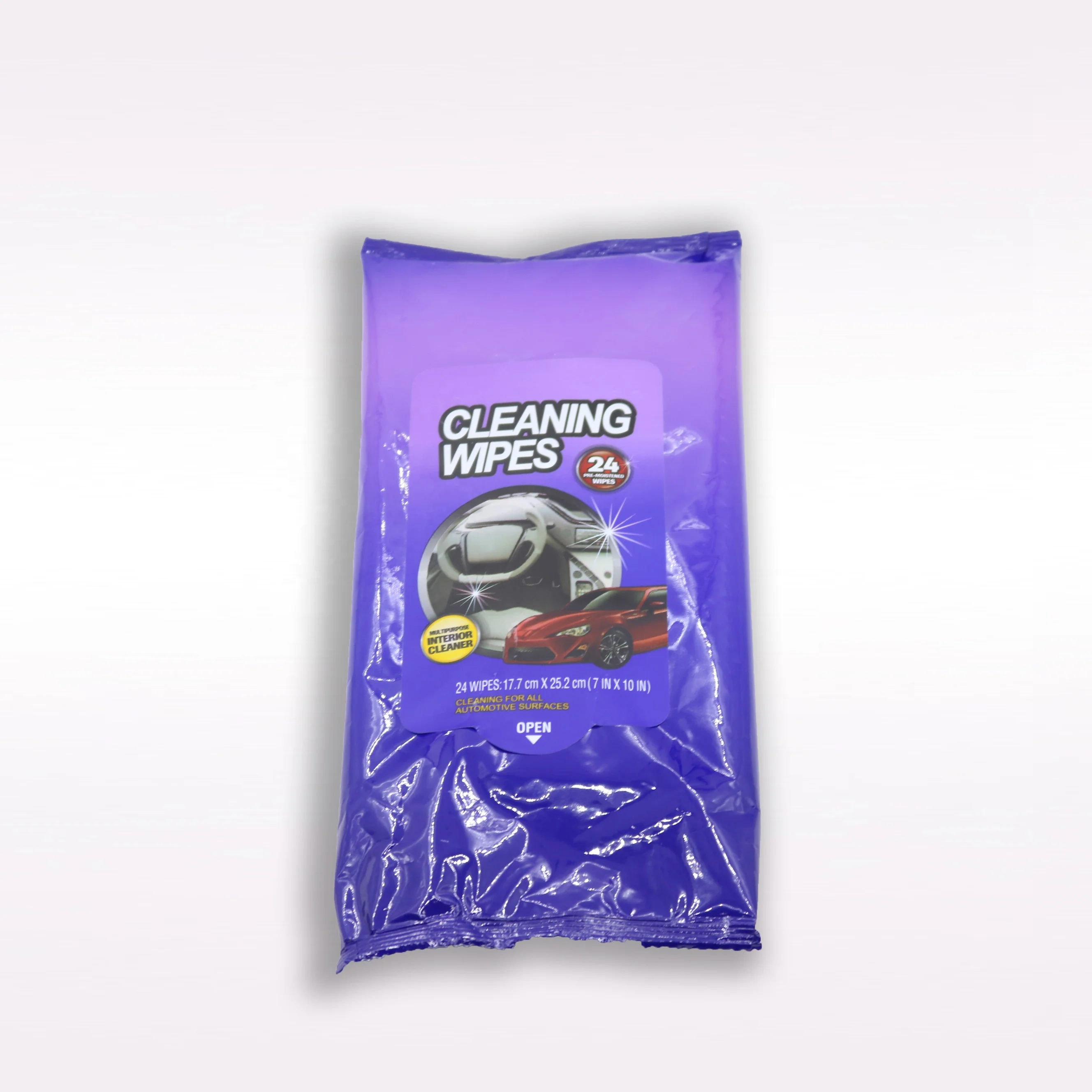 OEM high quality customized big wipes disposable cleaning car wet wipes quickly cleaning car care wet wipes