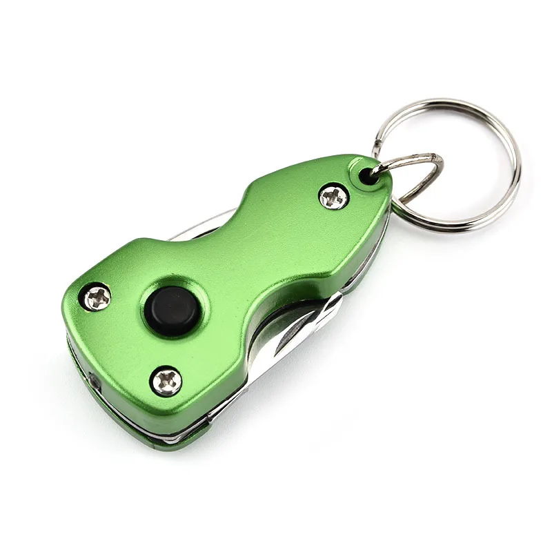hot  sale  Promotion Gift 7in-1 EDC Multi Functions Pocket Keychain  multi  knife with  LED   light