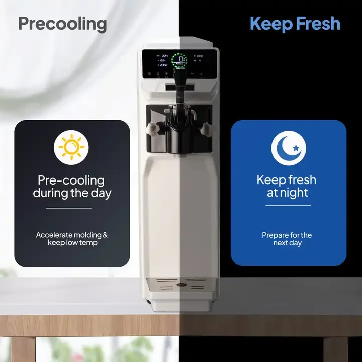 Coffee Shop Ice Cream Machine Commercial single flavour  soft serve machine 220v Small table top soft ice cream Maker