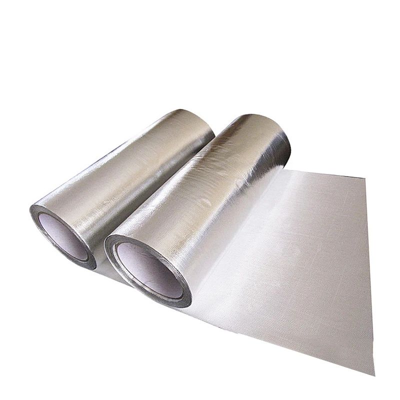 New Professional Manufacturing Of High Temperature Resistant Fireproof Aluminium Foil Fibertape Cloth