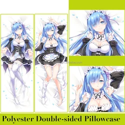 Wholesale Custom Size 50*150cm Printing 2way Peach Skin Cartoon Anime Decorative Body Pillow Case Cover Pillowcase