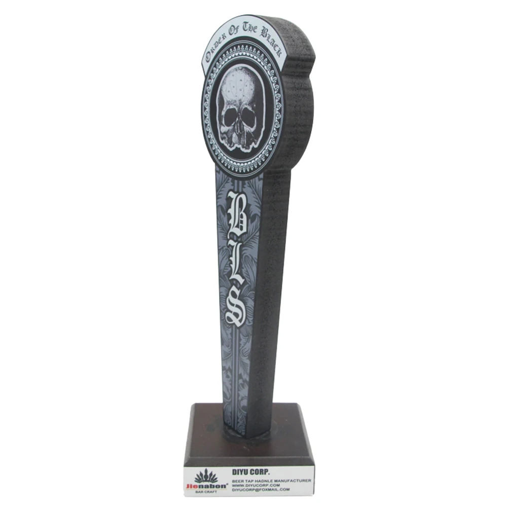 Jienabon Design DY-TH307 draft of the black beer tower tap handle