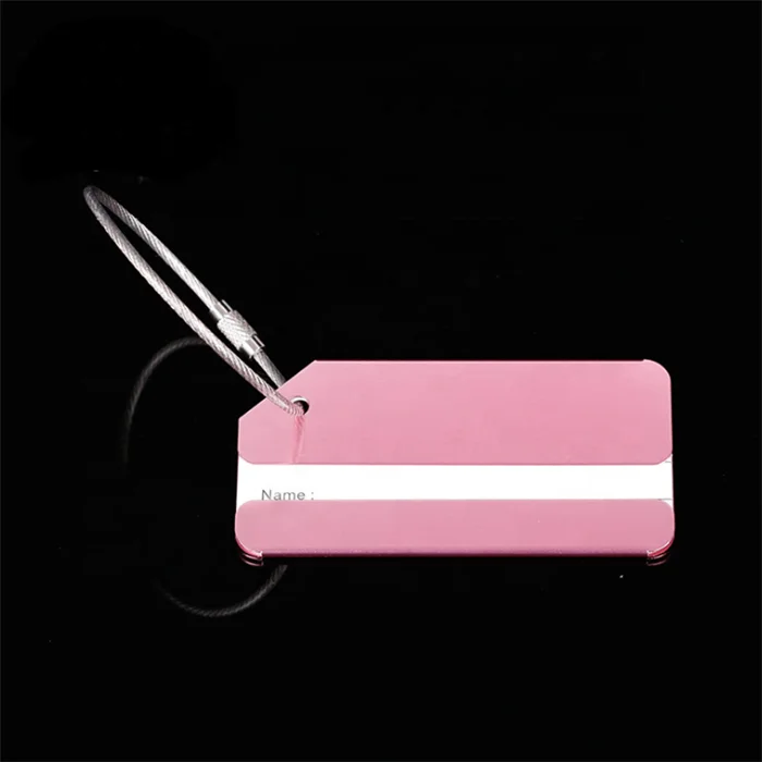 best sales aluminum alloy metal travel blank custom luggage tag