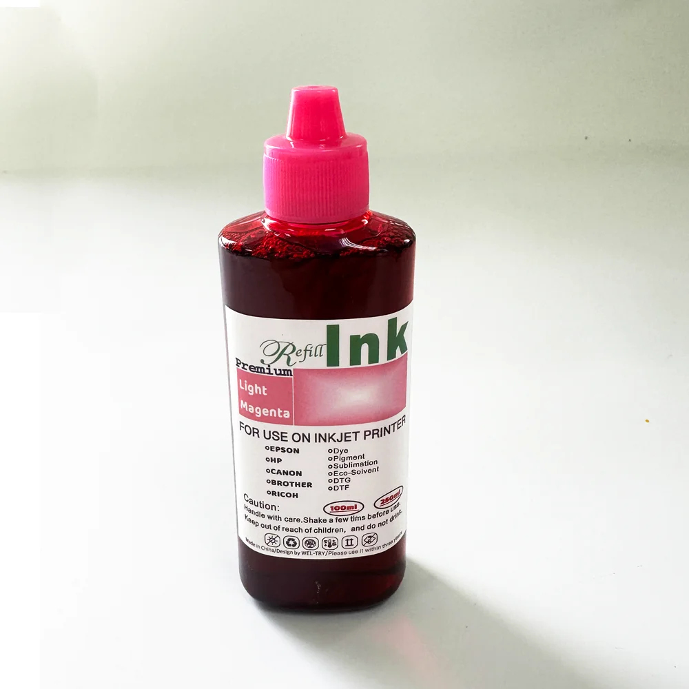 WEL-TRY Factory Wholesale for HP Ink Printer Premium Ink 100ml Dye Ink Bottle with 4 Color Impresora de Silo Refill Kits