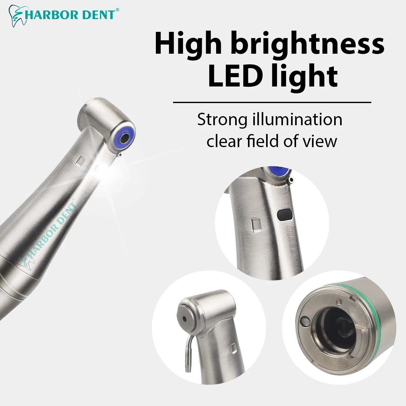 Dental implant manufacturers supply 20:1 contra angle dental implant handpiece low speed push button led contra angle