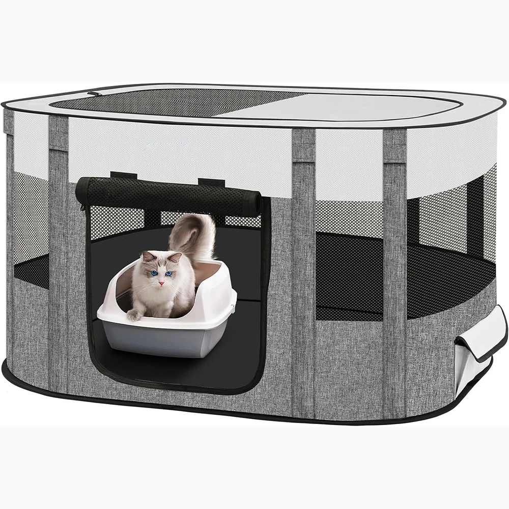 Germany Best Portable Soft Pet Travel Playpen,Pet Tent Indoor/Outdoor for Small Dog/Cat/Rabbit,Fast Setup or Fold in Seconds