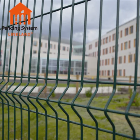 Outdoor Metal Garden Fence Panel 3D Curved Welded Wire Mesh Fence