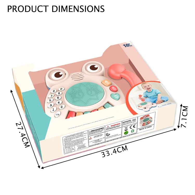 Battery Operated Baby Toy Phone Musical Kids Musical Telephone Toys With Light other baby toys