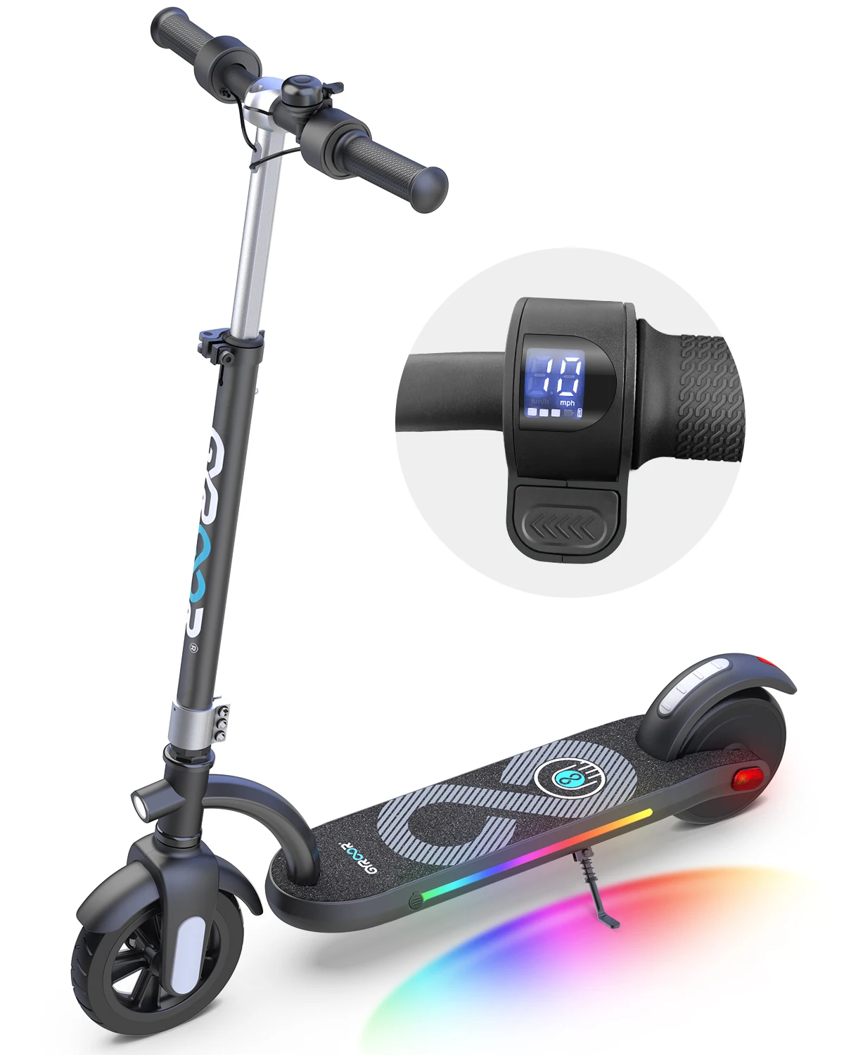 GYROOR wholesale e scooter 120w 6.5' electric scooter with led screen for kids children