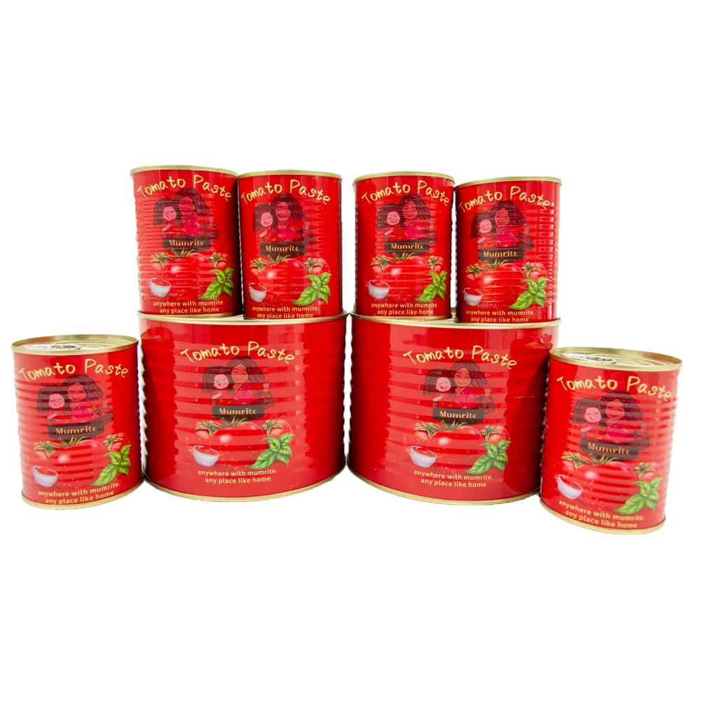 Mumrite  tomate en boite 2.2KG 850G 400G 210G 70G OEM Canned Tomato Paste From China Manufacturer ODM Brand Grow Your OWN Brand