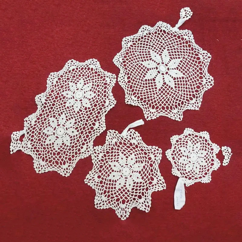 Crochet cotton doily