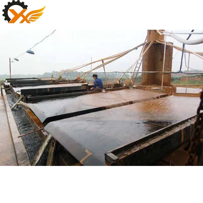 Small mini portable shaking table for separating gold tungsten tin tantalum niobium copper iron ore concentrator table