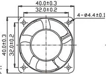 High speed small 4020 40X40X20mm axial flow fan dc brushless 5V/12V 40mm cooling fan