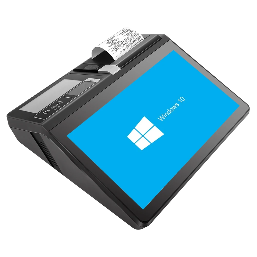 New 11.6 inch Mini Desktop All in one Pos Computer 80mm Printer 4G Windows Android NFC Payment Reader Tablet PC Pos Terminal