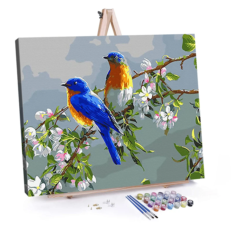 beginners painting by numbers africa giraffc paint by numbers animals baby room bird painting by numbers painting on canvas